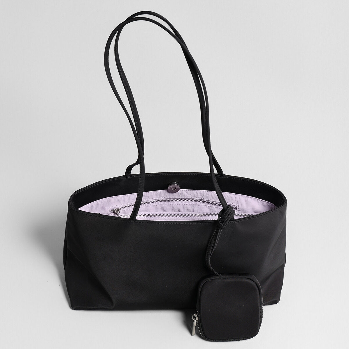 Nylon Tote Bag - Black