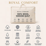 Royal Comfort 500GSM WOOL Quilt