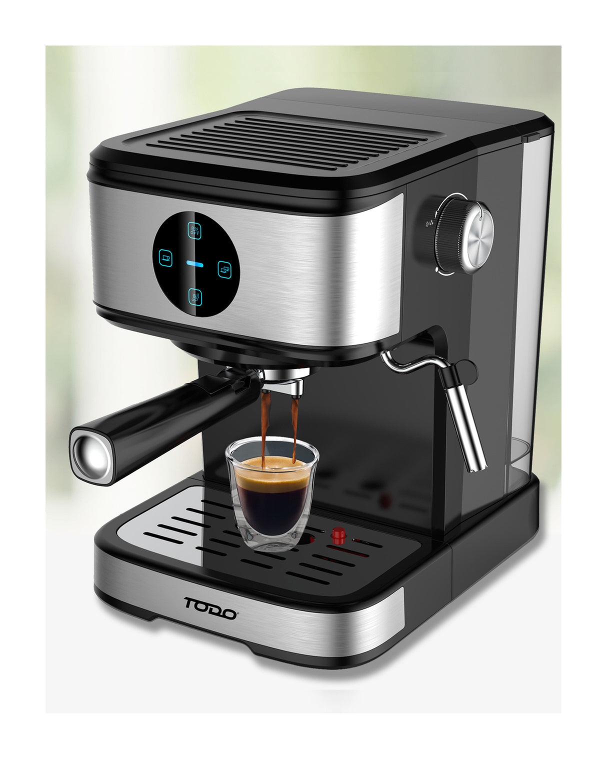 TODO Espresso Coffee Machine Maker Automatic Touch Control 20 Bar Pump 1.5L