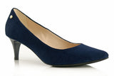 Bosccolo Womens Spike Heels Suede 200 - Navy Blue Suede