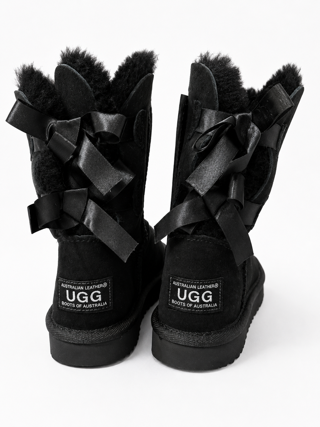 Australian Leather Ugg Classic Short Ribbon - Black - AU5