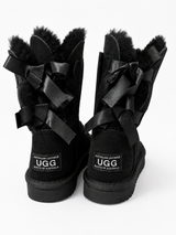 Australian Leather Ugg Classic Short Ribbon - Black - AU5