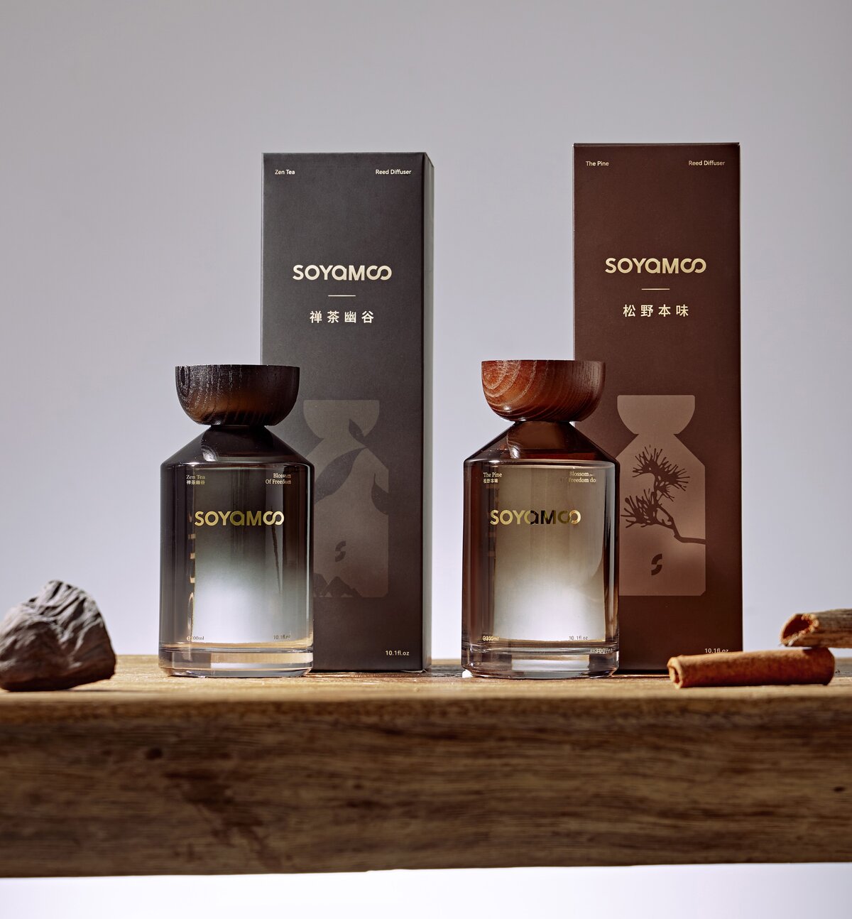 Zen Tea Valley Wilderness Angled Shoulder Glass Reed Diffuser � 300ml