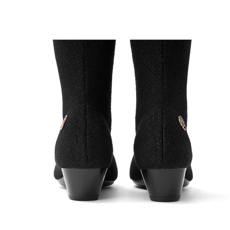 Stretch Over the Knee Boots - Black