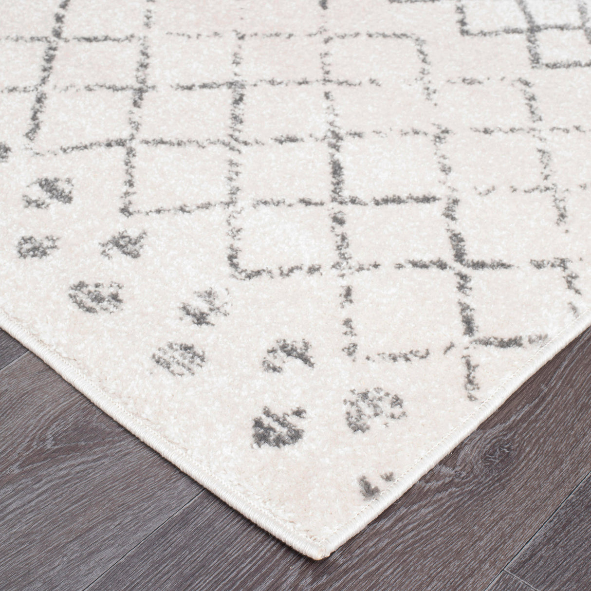 Oasis 454 White Runner Rug