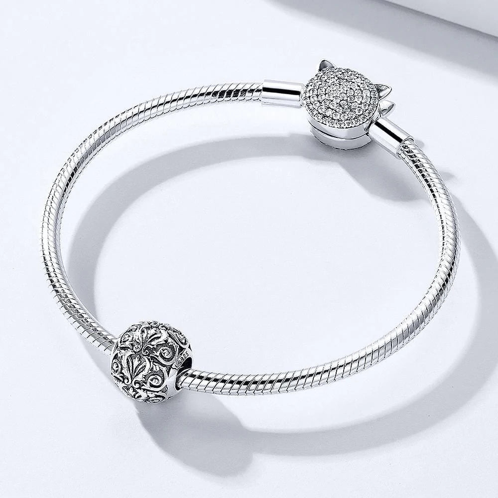 Solid 925 Sterling Silver European Amour Charm