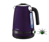 TODO 1.7L Stainless Steel Cordless Kettle Keep Warm Electric Led Water Jug - Purple