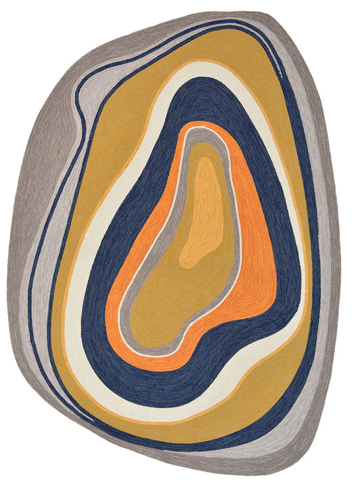 B&C Aura Ochre Outdoor Rug 477306