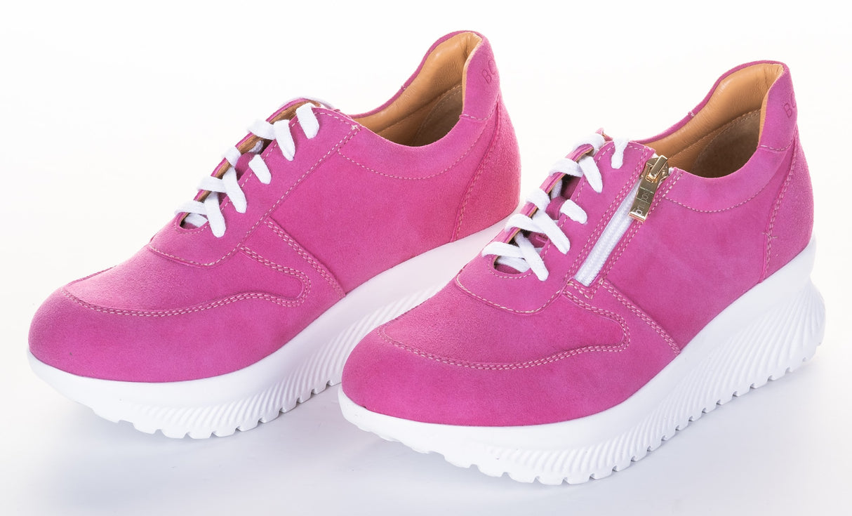 Bosccolo Womens Sneakers With Zipper - Pink