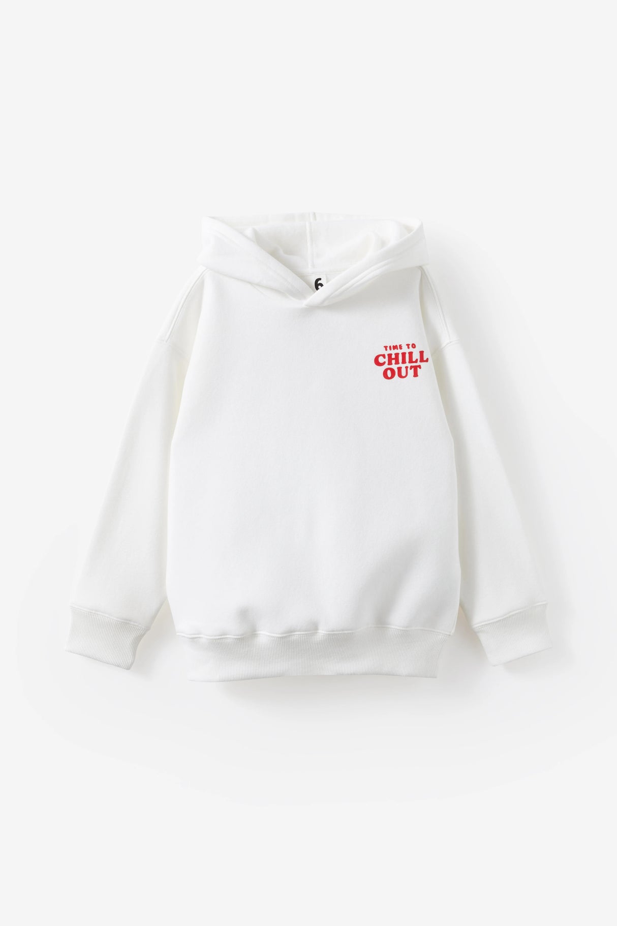 Cotton On Kids Girls Sammy Oversized Hoodie - Vanilla/Bubble Tea