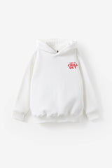 Cotton On Kids Girls Sammy Oversized Hoodie - Vanilla/Bubble Tea