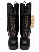 Australian Leather Ugg Long Sequin - Black - AU5