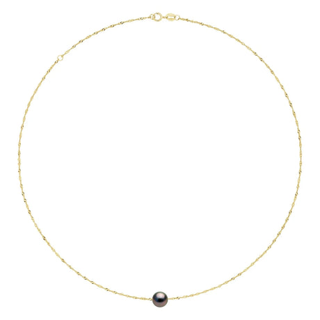 Necklace Prestige Tahitian Pearl Yellow Gold 8-9mm