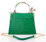 Bosccolo Handbag - Green Croco