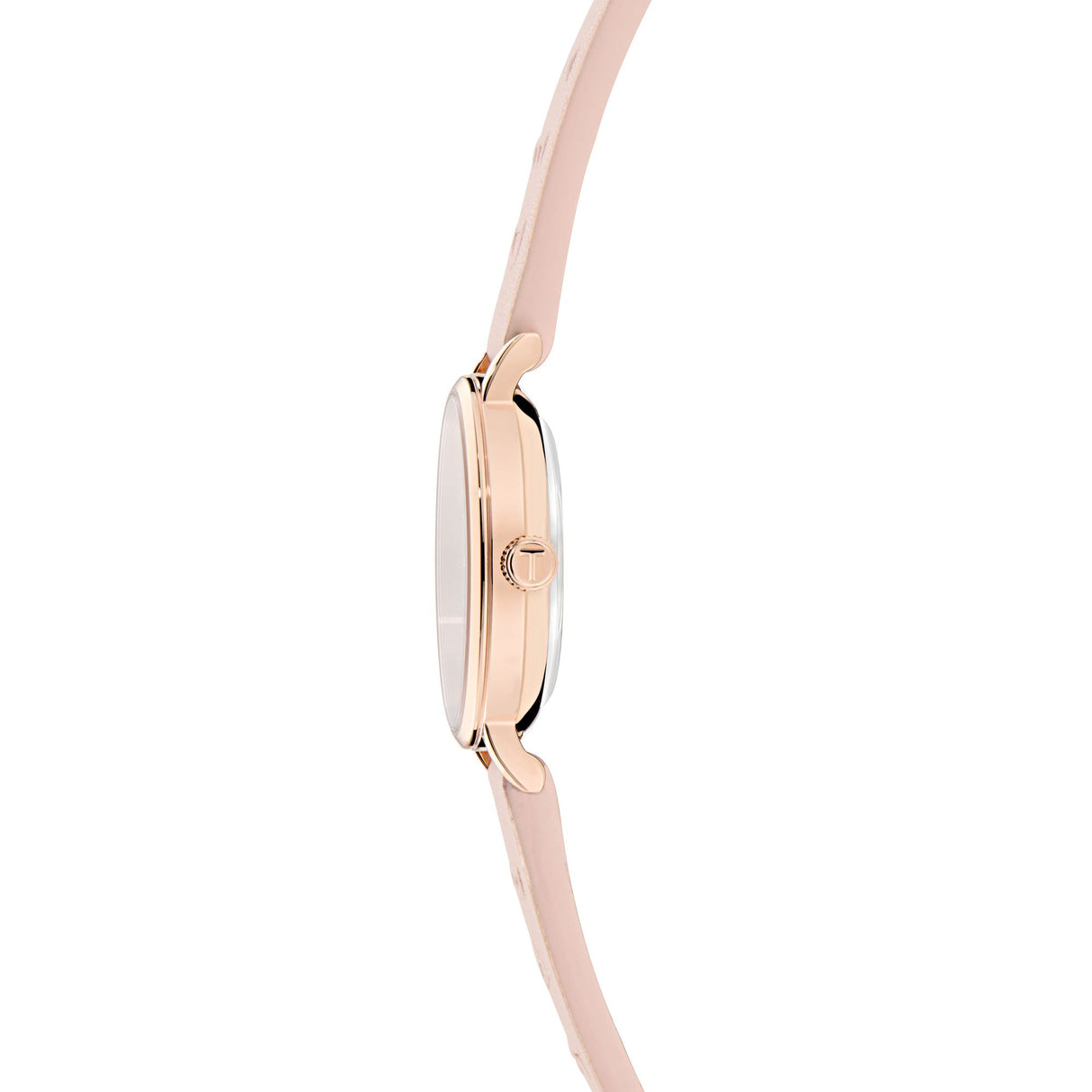 Ted Baker Womens Staciie 28mm Pink Dial and Embossed Leather Strap