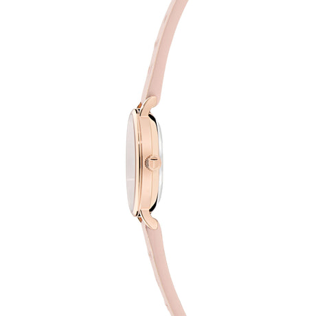 Ted Baker Womens Staciie 28mm Pink Dial and Embossed Leather Strap