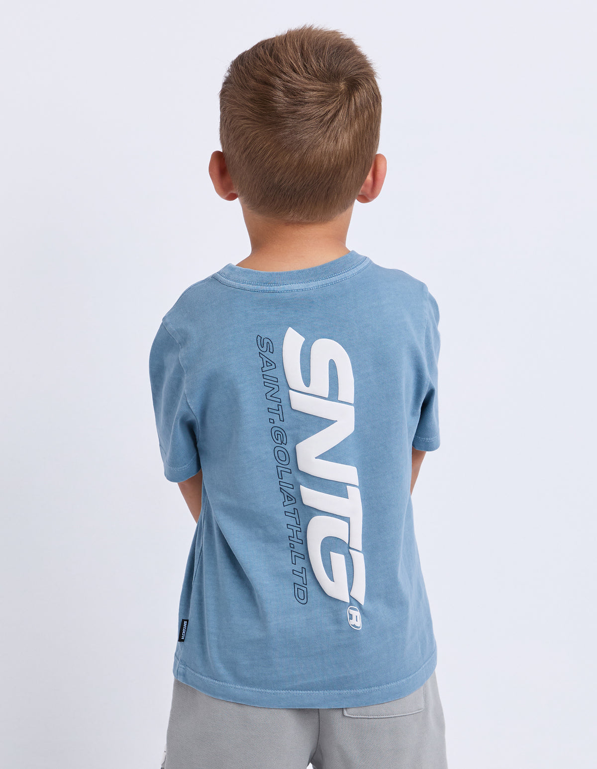 St Goliath Boys Challenger Tee - Mid Blue