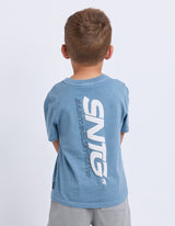 St Goliath Boys Challenger Tee - Mid Blue