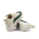 Chunky Platform Knit Sneakers - Evergreen