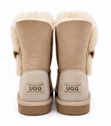 Australian Leather Ugg 1Button Short Sheepskin - Natural - AU4