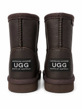Australian Leather Ugg Kids Classic Leather Short - Chocolate - AU8