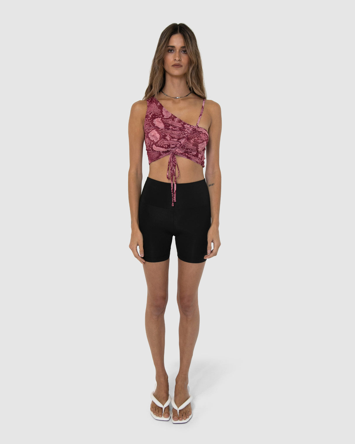 BY.DYLN Vayda Top - Pink Snake