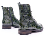 Bosccolo Womens Boots - Croco Green