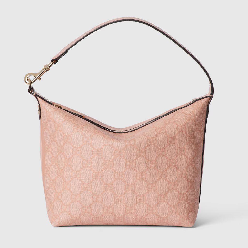 Gucci GG Supreme Shoulder Bag - Pink