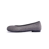 Glam Rhinestone Split Toe Flats - Grey