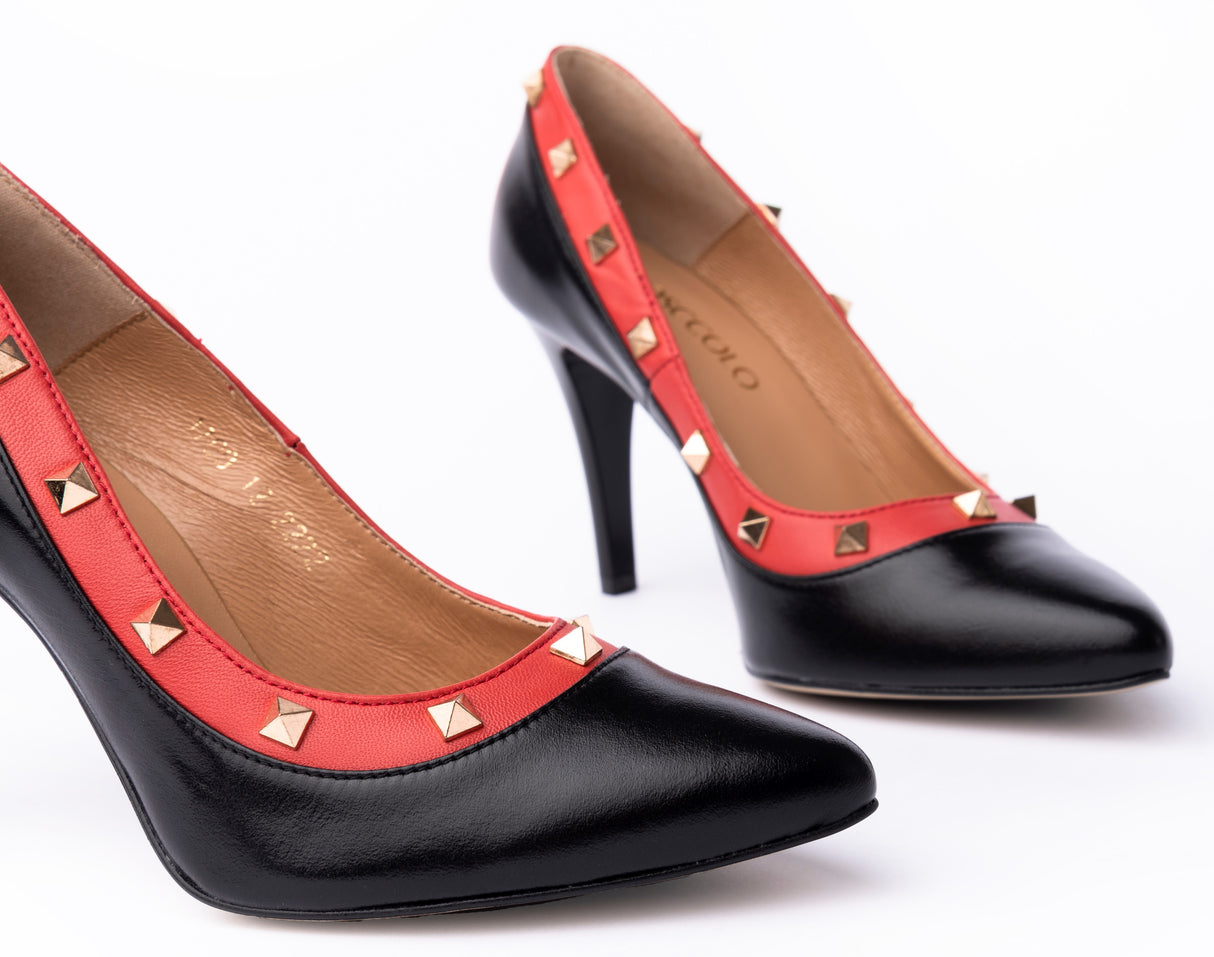 Bosccolo Womens Heels - Black/Red