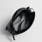 Soft Lambskin Leather Fortune Pouch Bag - Black