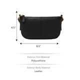 Fossil Jolie Black Small Crossbody Bag