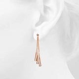 Boxed Make it Gold Earrings & Bangle Set in Rose Gold