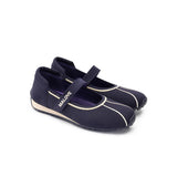 Sport Ballet Mary Jane Flats - Navy