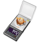 TODO 50G Digital Scale Stainless Steel Backlit Lcd 0.001G Graduation Precise Compact - Silver