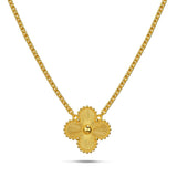 Bullion Gold Golden Clover Necklace