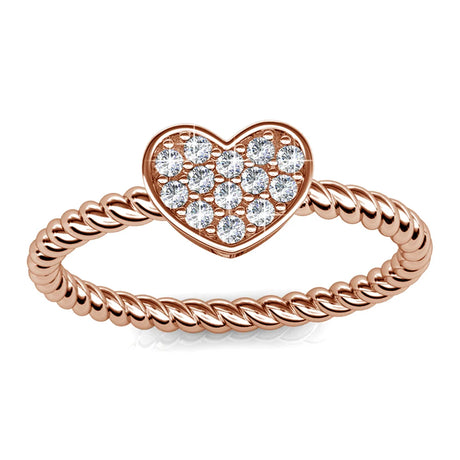 Boxed Krystal Couture Sensational Lux Watch with Ring Set Embellished Crystals from SWAROVSKI® in Rose Gold