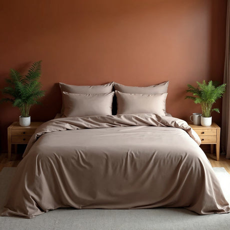 Royal Comfort Blended Bamboo Sheet Set Warm Grey