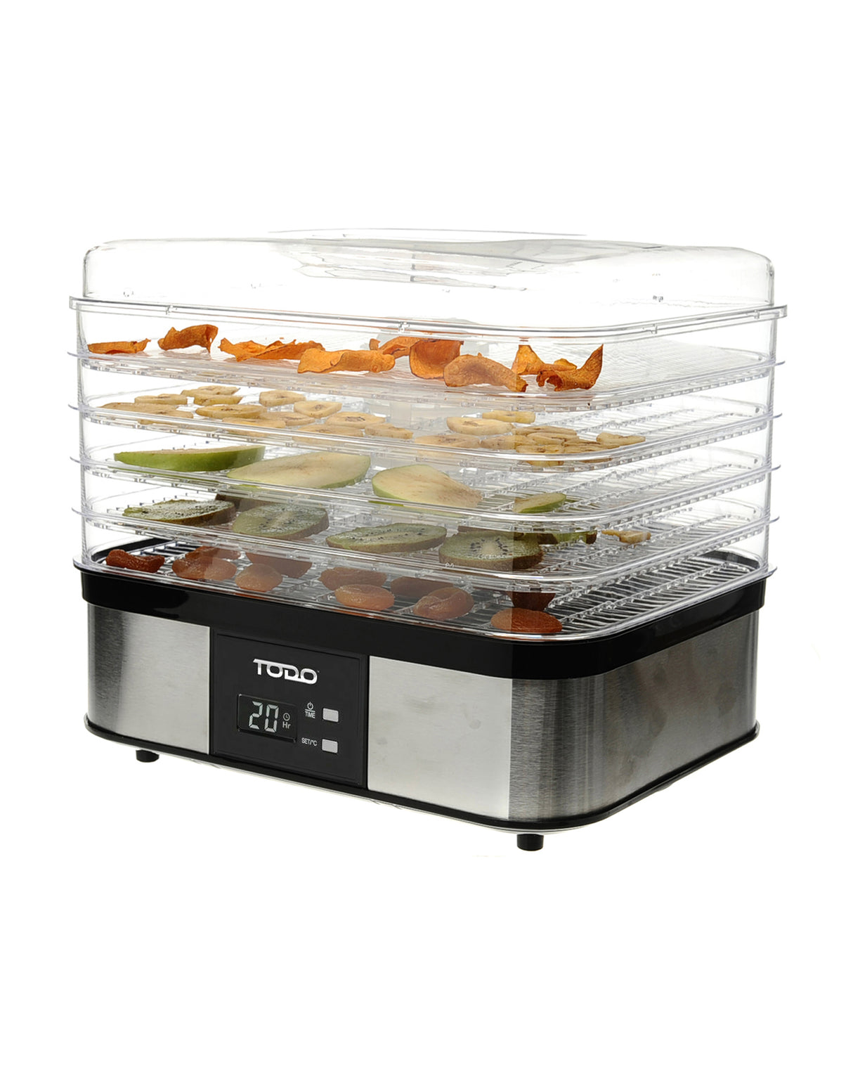TODO 250W Stainless Steel Food Dehydrator Preserve Yogurt Fruit Dryer Jerky Maker