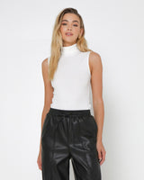 Madison The Label Varney Turtle Neck Knit - White