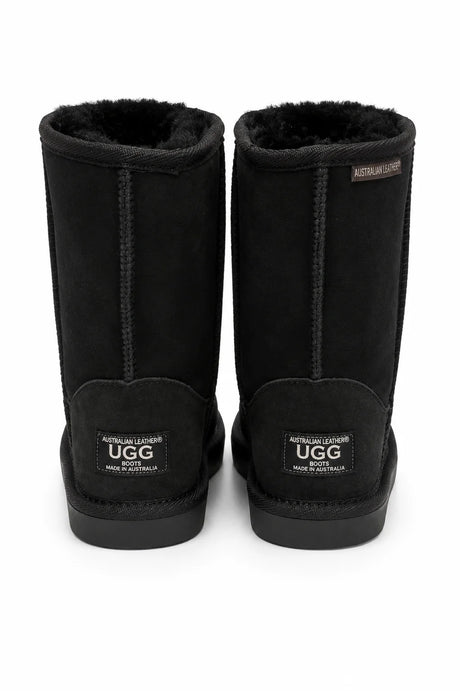 Australian Leather Ugg Classic Short - Black - AU12
