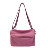 BAMEI Lightweight Recycled Nylon Flap Crossbody Bag - Mulberry