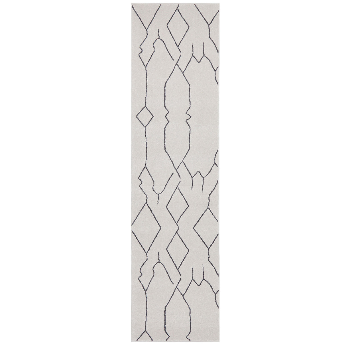 Paradise Ivy Grey Runner Rug