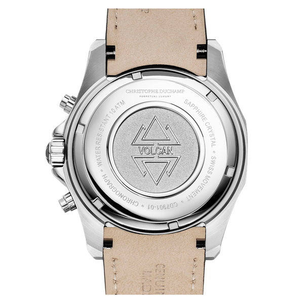 Christophe Duchamp Volcan - Black Dial & Italian Leather Strap