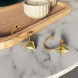 Bullion Gold Love Paradise Stud Gold Layered Earrings