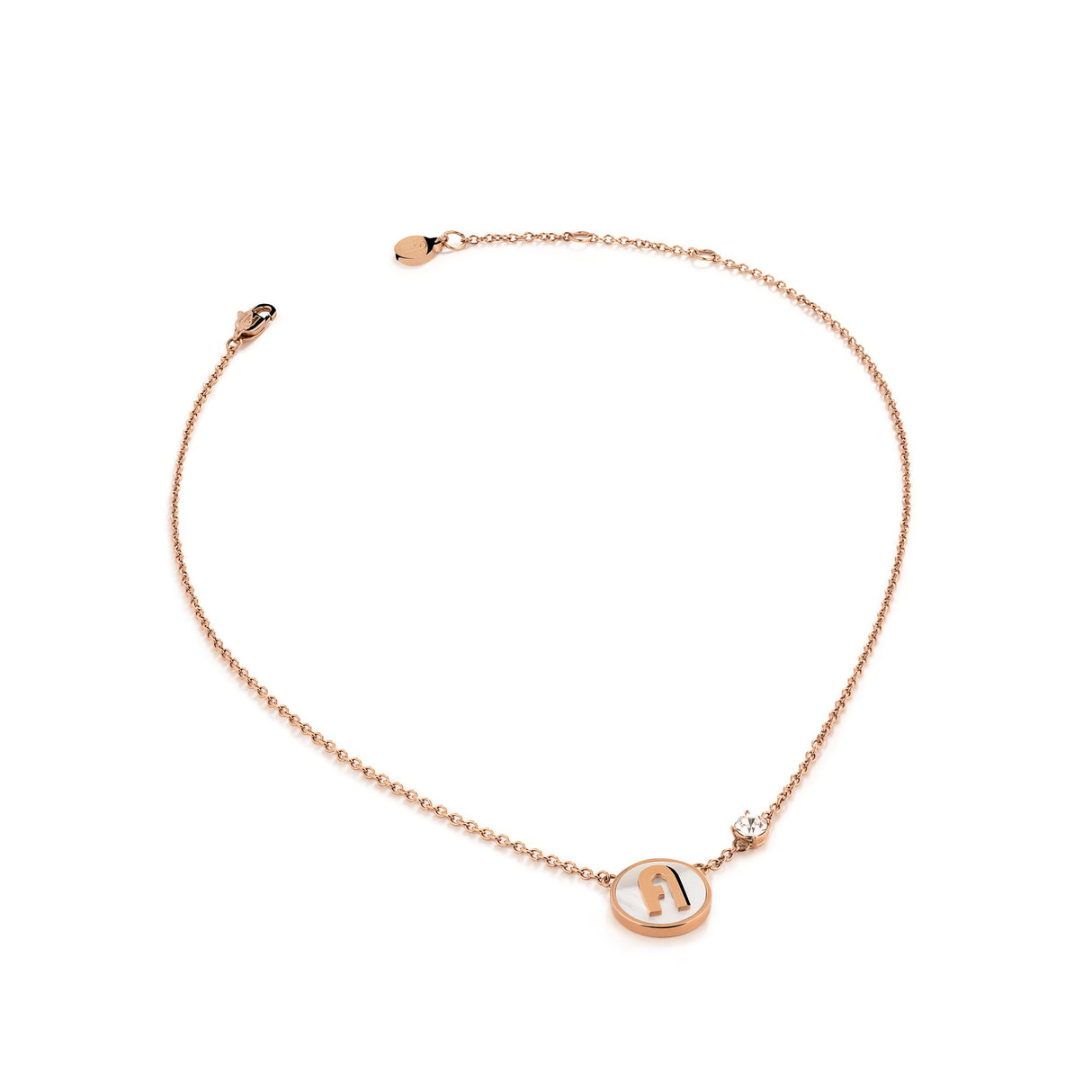 Furla Stones Rose Gold Tone Necklace