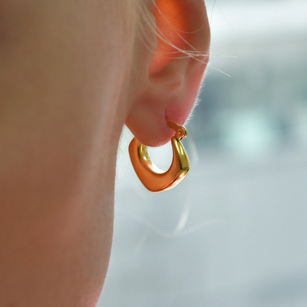 Bullion Gold Sylvia Gold Hoop Earrings