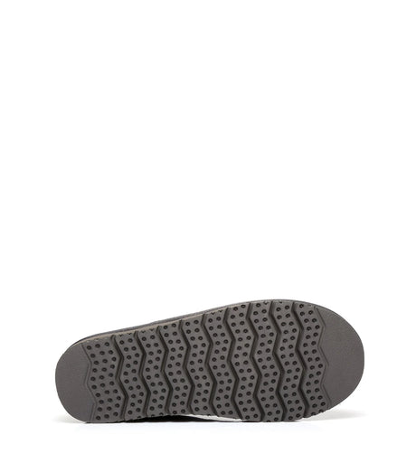 Men Bred Cow Suede Slipper in Grey