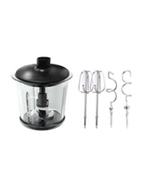 TODO 1L Multi Chopper Processor Hand Mixer Beater 300W Glass Bowl Dual Blade
