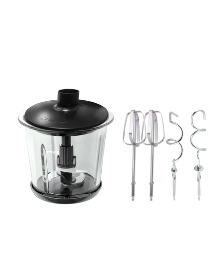 TODO 1L Multi Chopper Processor Hand Mixer Beater 300W Glass Bowl Dual Blade